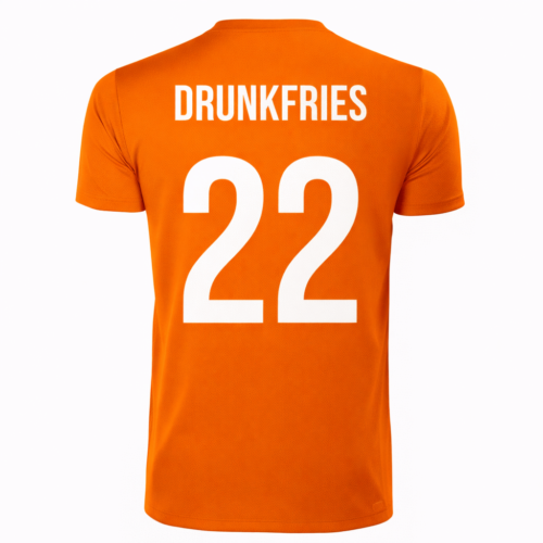 Alternative view of Unisex oranje T-shirt | Drunkfries