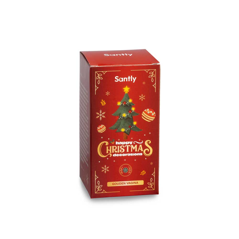 Santly gouden vagina kerstornament - Afbeelding 3