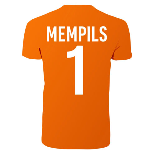 Alternative view of Unisex oranje T-shirt - Mempils