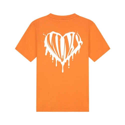 Alternative view of Malelions Men Dripped Heart T-Shirt - Oranje