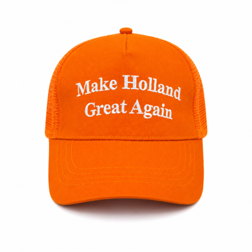 Alternative view of Oranje supporters pet met Nederlandse vlag – WK trucker cap - Make Holland Great Again