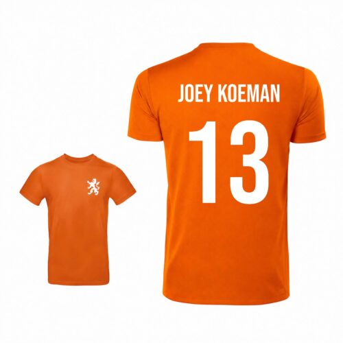 Unisex oranje T-shirt - Joey koeman