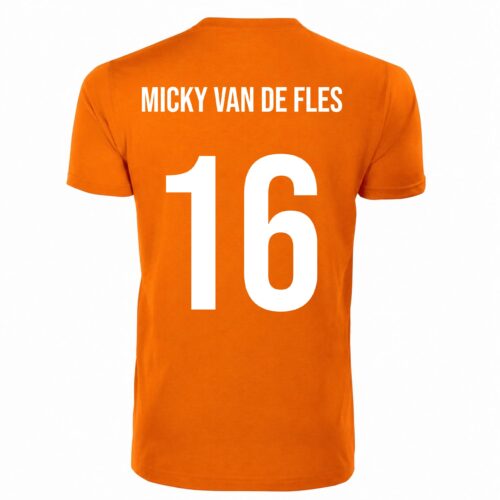 Alternative view of Unisex oranje T-shirt - Micky Van De Fles