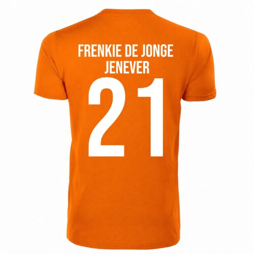 Alternative view of Unisex oranje T-shirt - Frenkie De Jonge Jenever