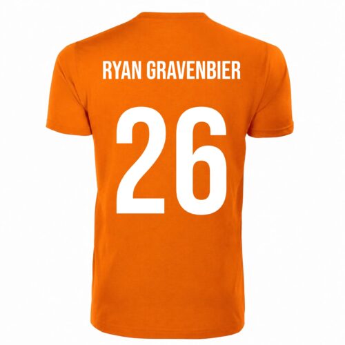 Alternative view of Unisex oranje T-shirt - Ryan Gravenbier