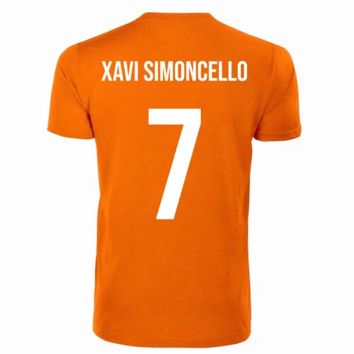 Alternative view of Unisex oranje T-shirt - Xavi Simoncello